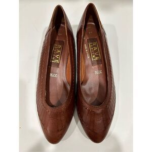 Vintage Leather Ballet Flats Rave Reviews brand ballet flats with unique detaili